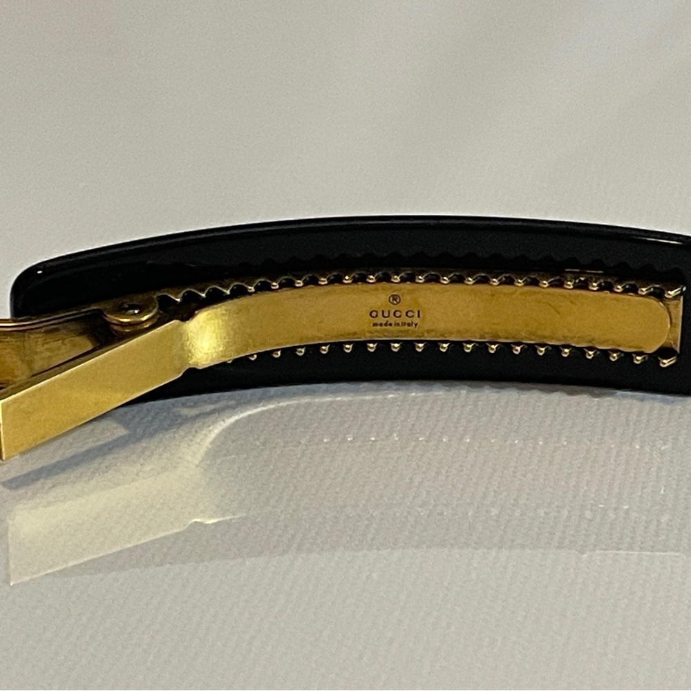 GUCCI Logo Crystal Hair Clip! Brand New! 100% Authentic! - Picture 12 of 14